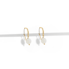 MOONSTONE DROP EARRINGS - ARETES - Malandra Jewelry - TA2192