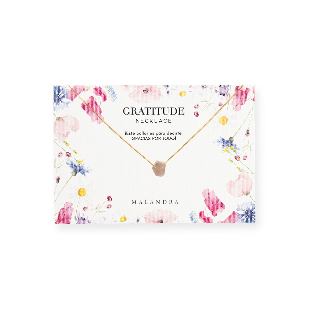 MOONSTONE GRATITUDE NECKLACE - COLLARES - Malandra Jewelry - TC1983