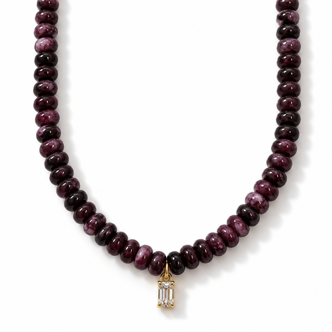 Mulberry Jasper Gaia Necklace - COLLARES - Malandra Jewelry - TC2719