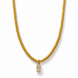 Mustard Baguette Gaia Necklace - COLLARES - Malandra Jewelry - TC2717