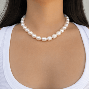 NATURAL PEARL BOLD NECKLACE - COLLARES - Malandra Jewelry - TC2513