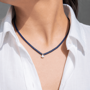 NOCTURNE LAPISLAZULI GAIA NECKLACE - COLLARES - Malandra Jewelry - LNC6