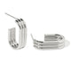 NOVA LAYERED SILVER HOOPS - ARETES - Malandra Jewelry - EUWA507.P-JDE202179-S