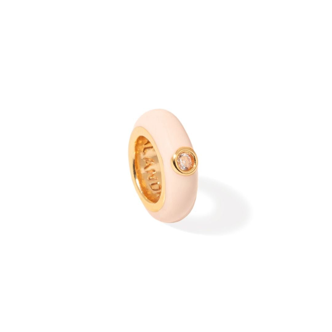 NUDE PINK GLOW CHARM - DIJES - Malandra Jewelry - EYHD165-"Model 6  "  NUDE PINK
