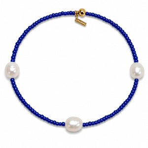 OASIS COBALT PEARL BRACELET - PULSERAS - Malandra Jewelry - TP2425