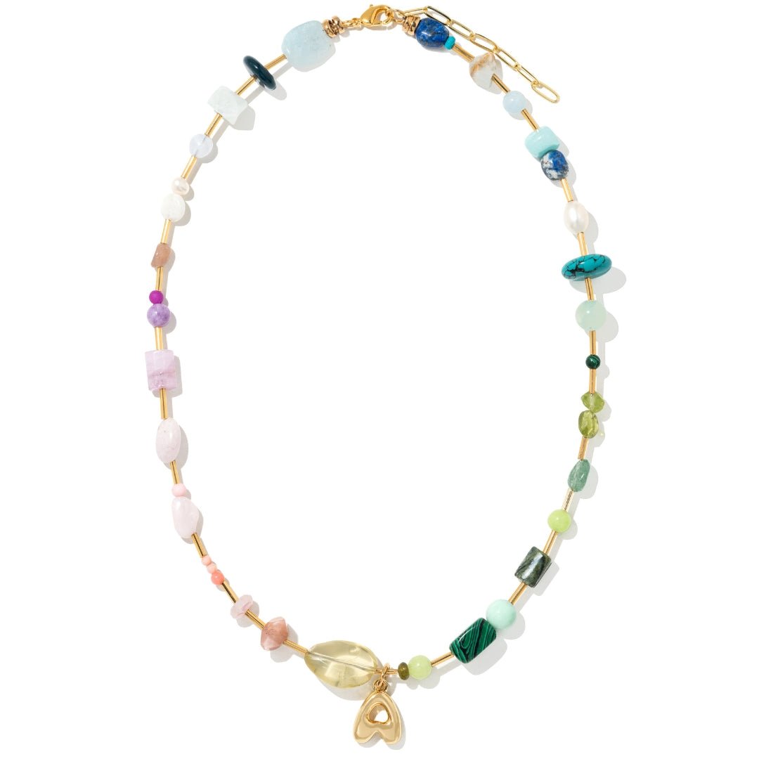 OASIS HARMONY INITIAL NECKLACE - COLLARES - Malandra Jewelry - TC2417.A