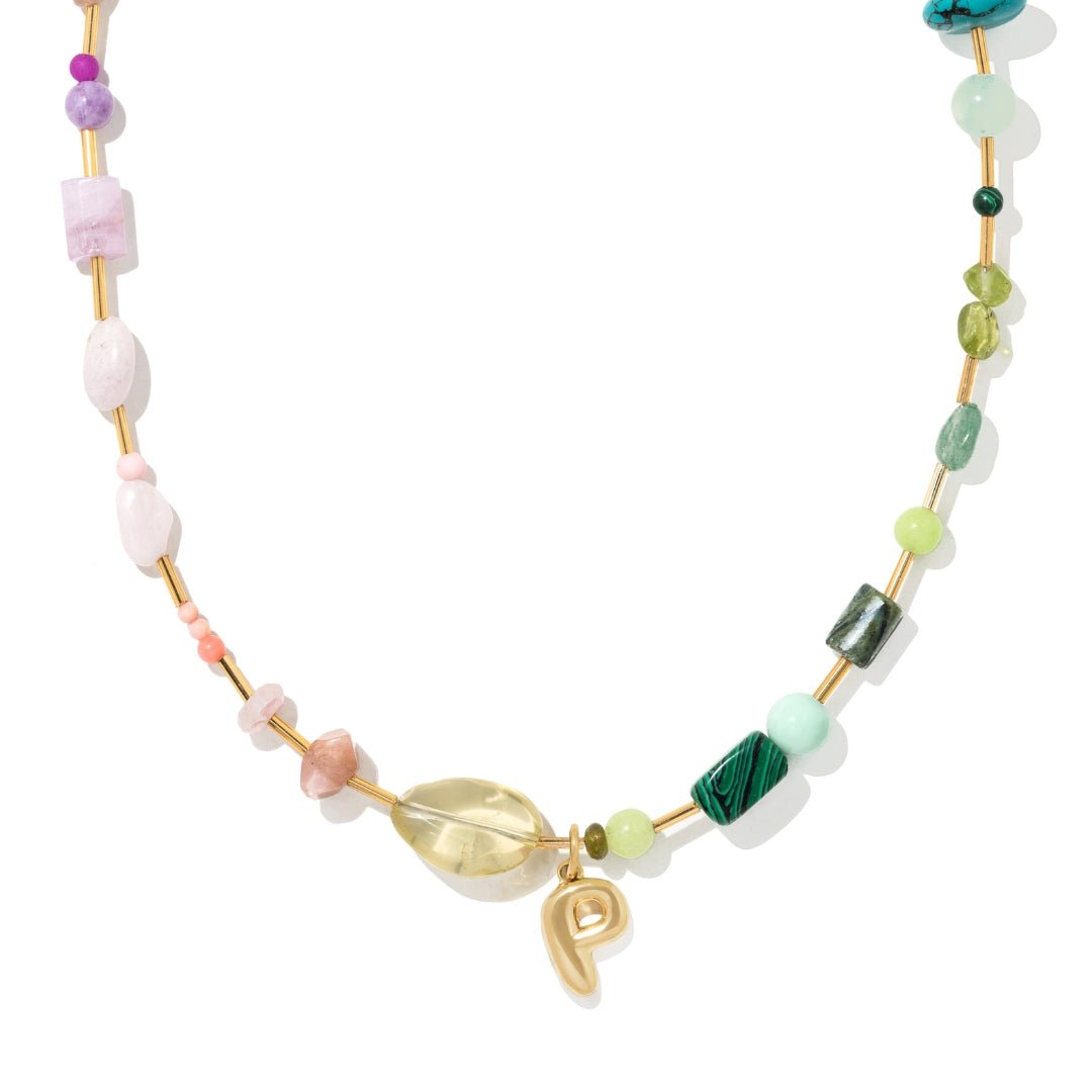 OASIS HARMONY INITIAL NECKLACE - COLLARES - Malandra Jewelry - TC2417.A