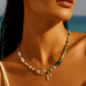 OASIS HARMONY INITIAL NECKLACE - COLLARES - Malandra Jewelry - TC2417.A