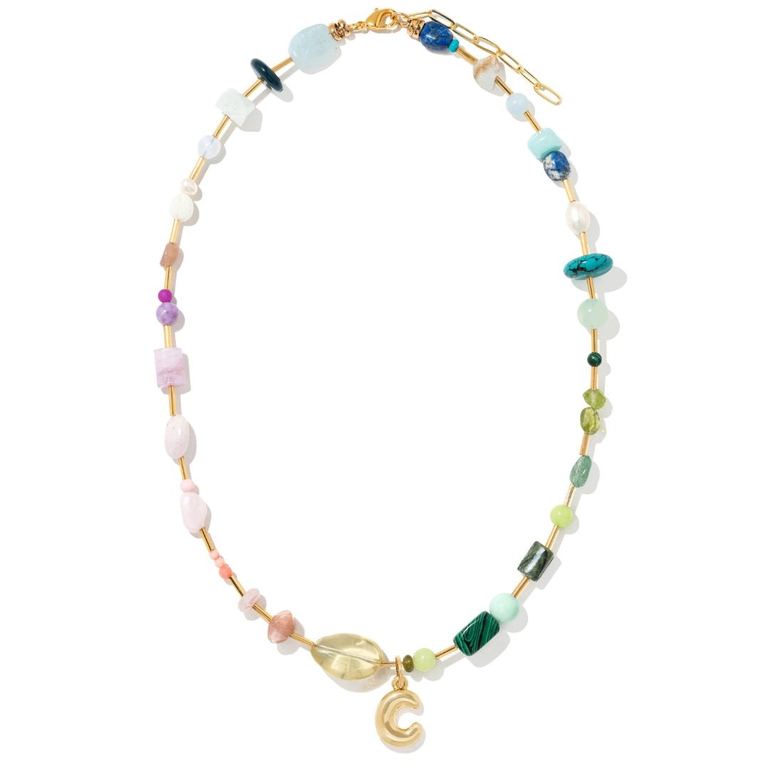 OASIS HARMONY INITIAL NECKLACE - COLLARES - Malandra Jewelry - TC2417.C