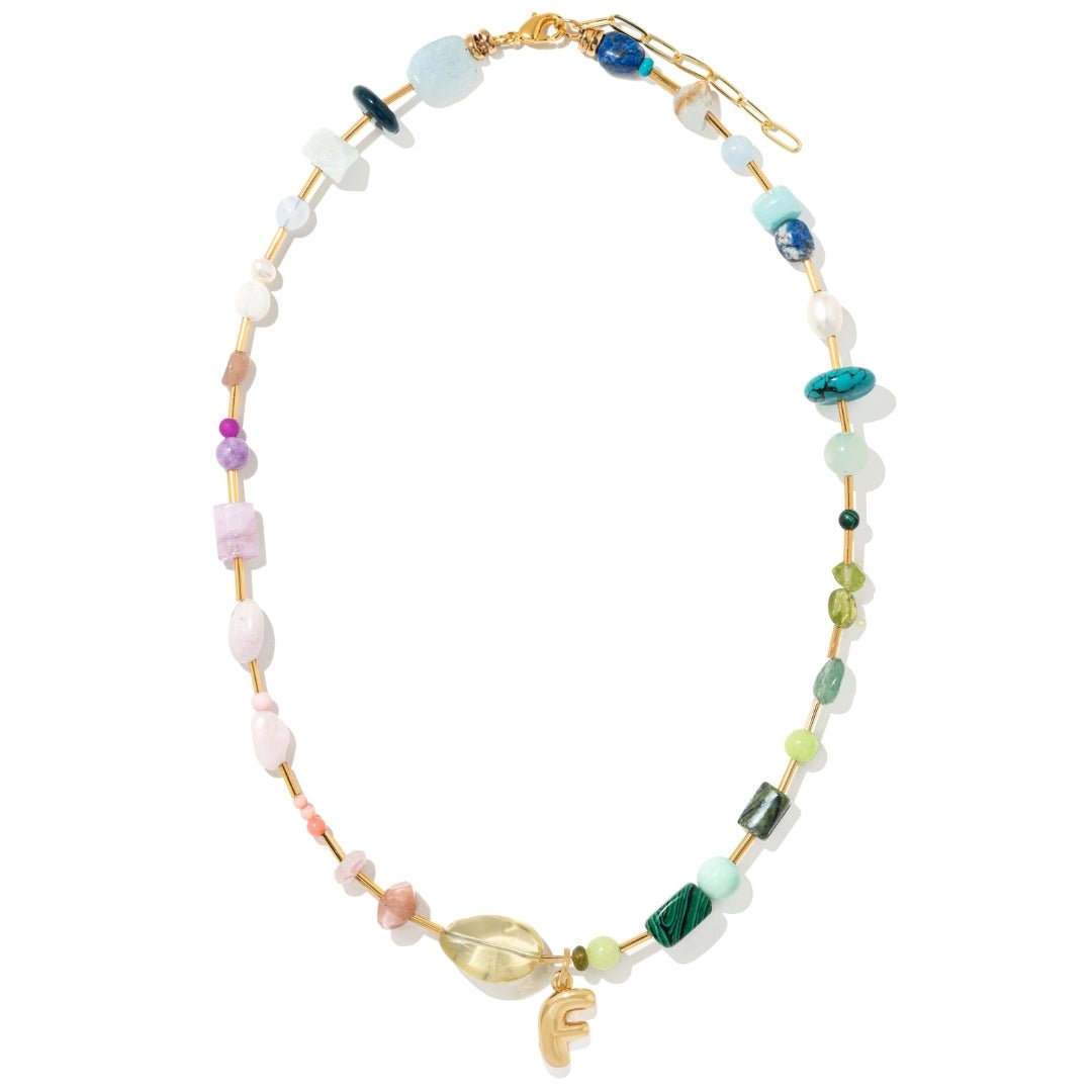OASIS HARMONY INITIAL NECKLACE - COLLARES - Malandra Jewelry - TC2417.F