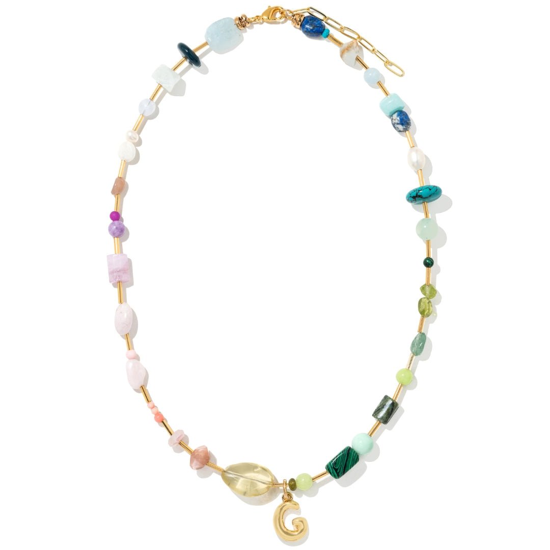 OASIS HARMONY INITIAL NECKLACE - COLLARES - Malandra Jewelry - TC2417.G