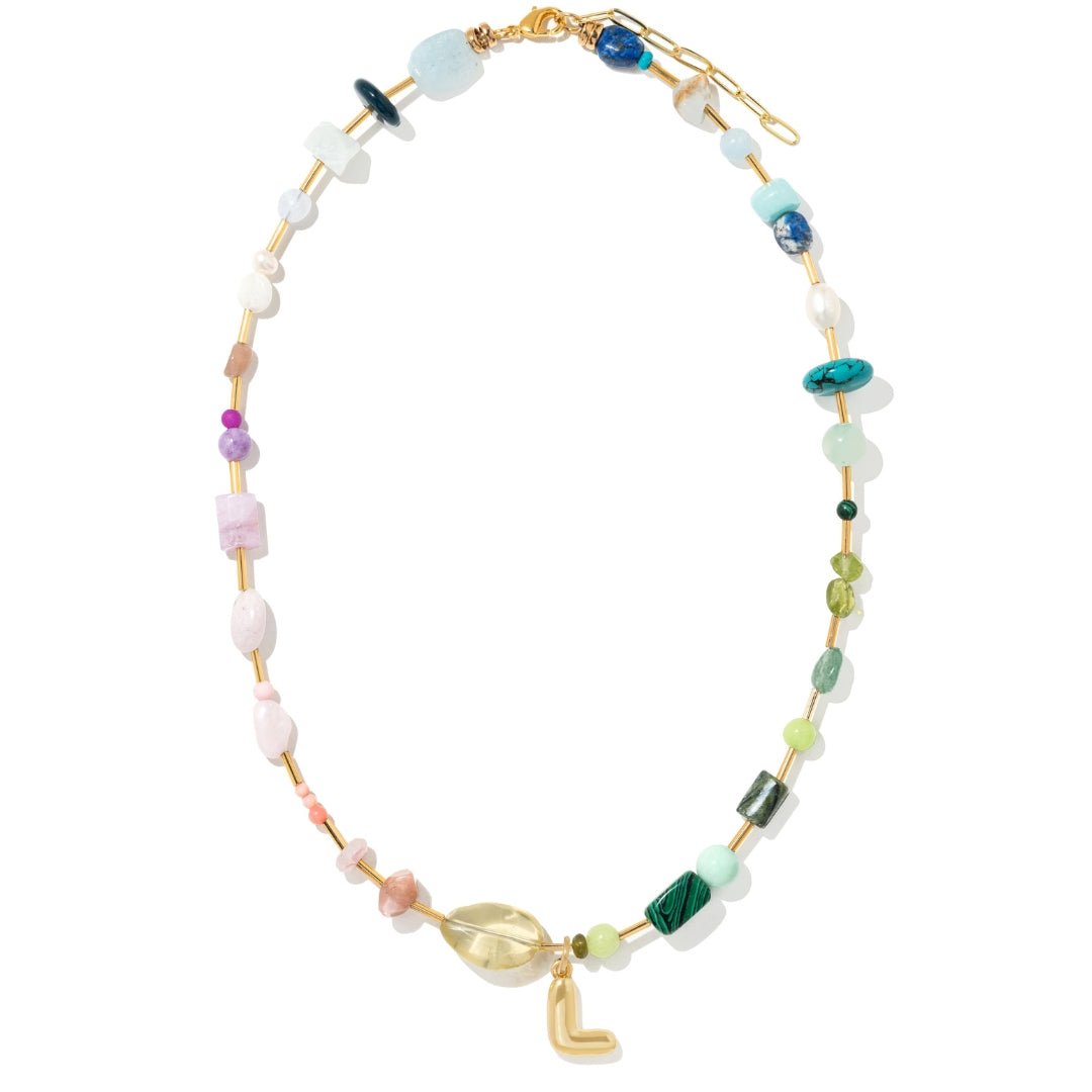 OASIS HARMONY INITIAL NECKLACE - COLLARES - Malandra Jewelry - TC2417.L