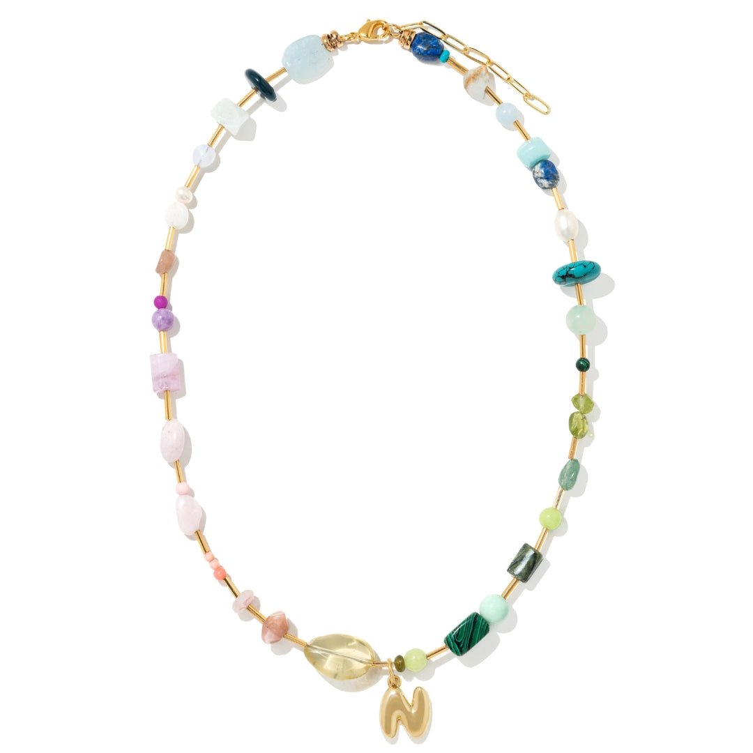 OASIS HARMONY INITIAL NECKLACE - COLLARES - Malandra Jewelry - TC2417.N