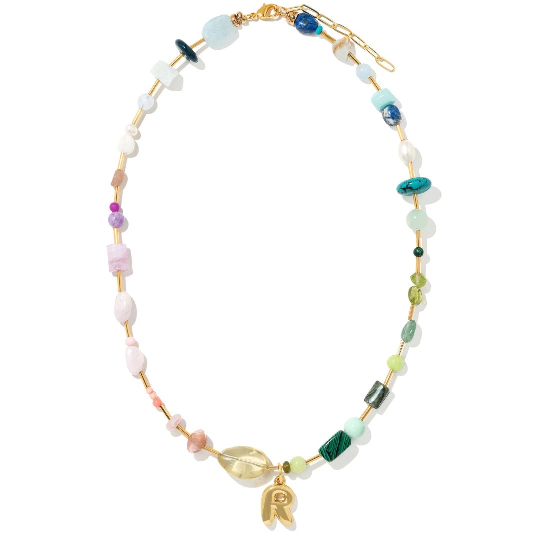 OASIS HARMONY INITIAL NECKLACE - COLLARES - Malandra Jewelry - TC2417.R