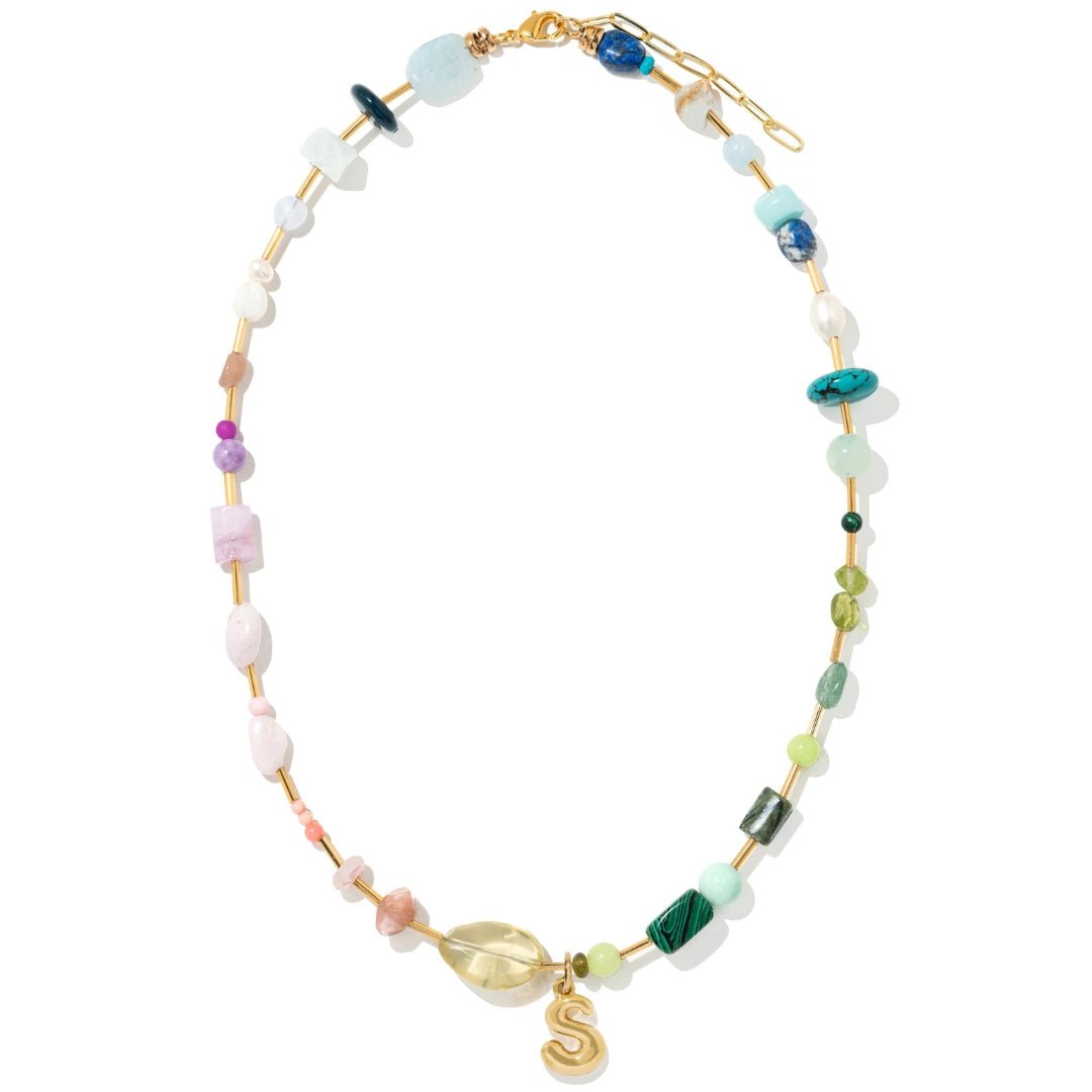 OASIS HARMONY INITIAL NECKLACE - COLLARES - Malandra Jewelry - TC2417.S