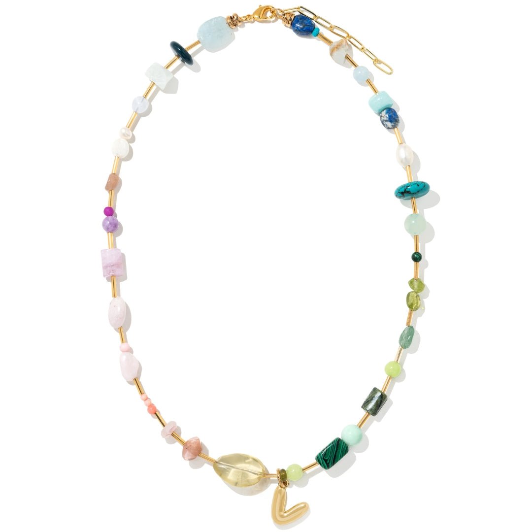 OASIS HARMONY INITIAL NECKLACE - COLLARES - Malandra Jewelry - TC2417.V