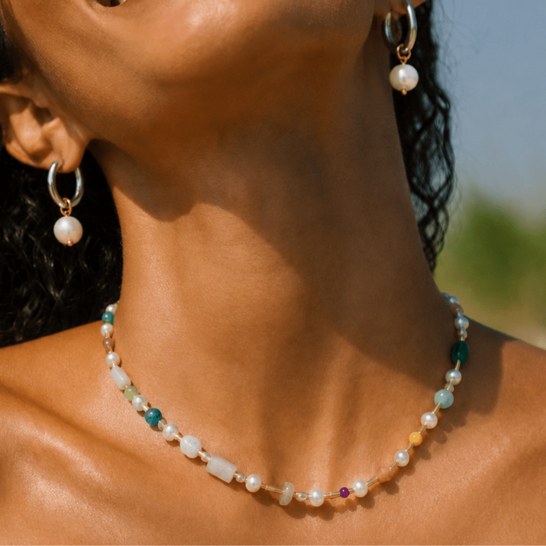 OASIS OCEAN MIST NECKLACE - COLLARES - Malandra Jewelry - TC2420