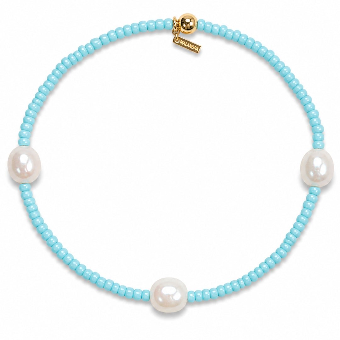 OASIS SEAFOAM PEARL BRACELET - PULSERAS - Malandra Jewelry - TP2424