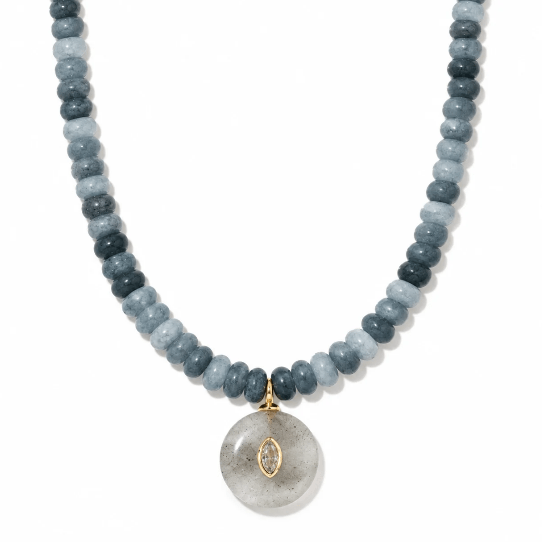 Ocean Jasper Gaia Necklace - COLLARES - Malandra Jewelry - TC2564