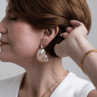 OCEAN SHELL RESORT EARRINGS - ARETES - Malandra Jewelry - TA1917