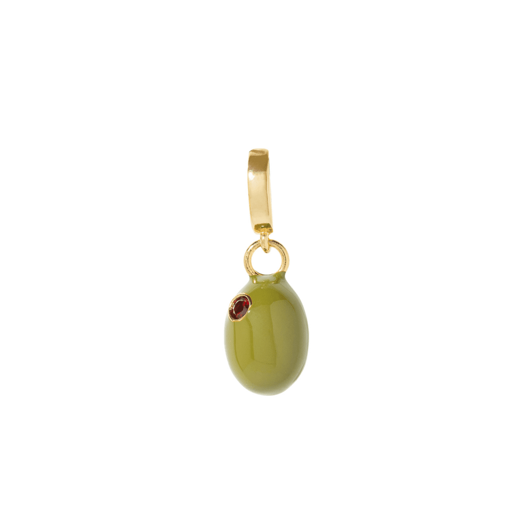 OLIVE CHARM - DIJES - Malandra Jewelry - EYHD114-3D OLIVE