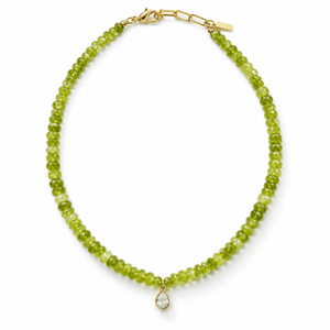 Olive Jasper Gaia Necklace - COLLARES - Malandra Jewelry - TC2681