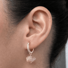 ORANGE MOONSTONE GRATITUDE HOOPS - ARETES - Malandra Jewelry - TA2215