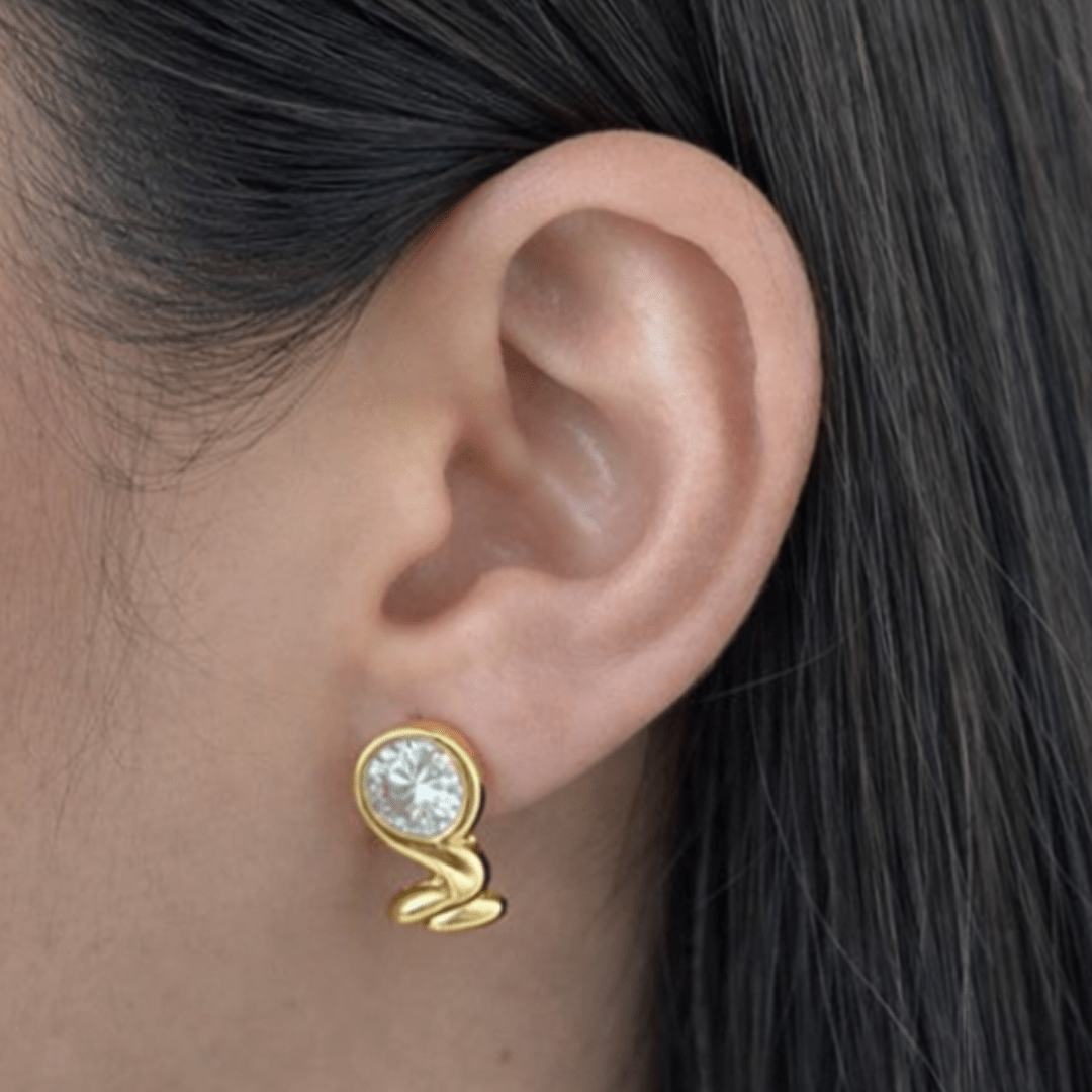 ORBIT GLEAM EARRINGS - ARETES - Malandra Jewelry - EUWA351-JDE0311120