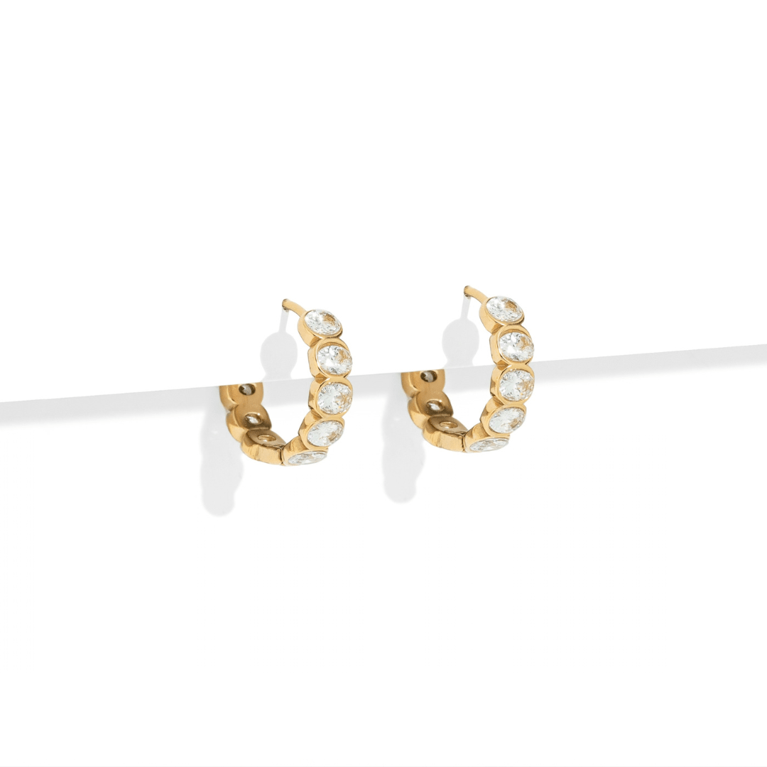 ORBIT GLEAM HOOPS - ARETES - Malandra Jewelry - AA1574-T68985 / JDE0311131
