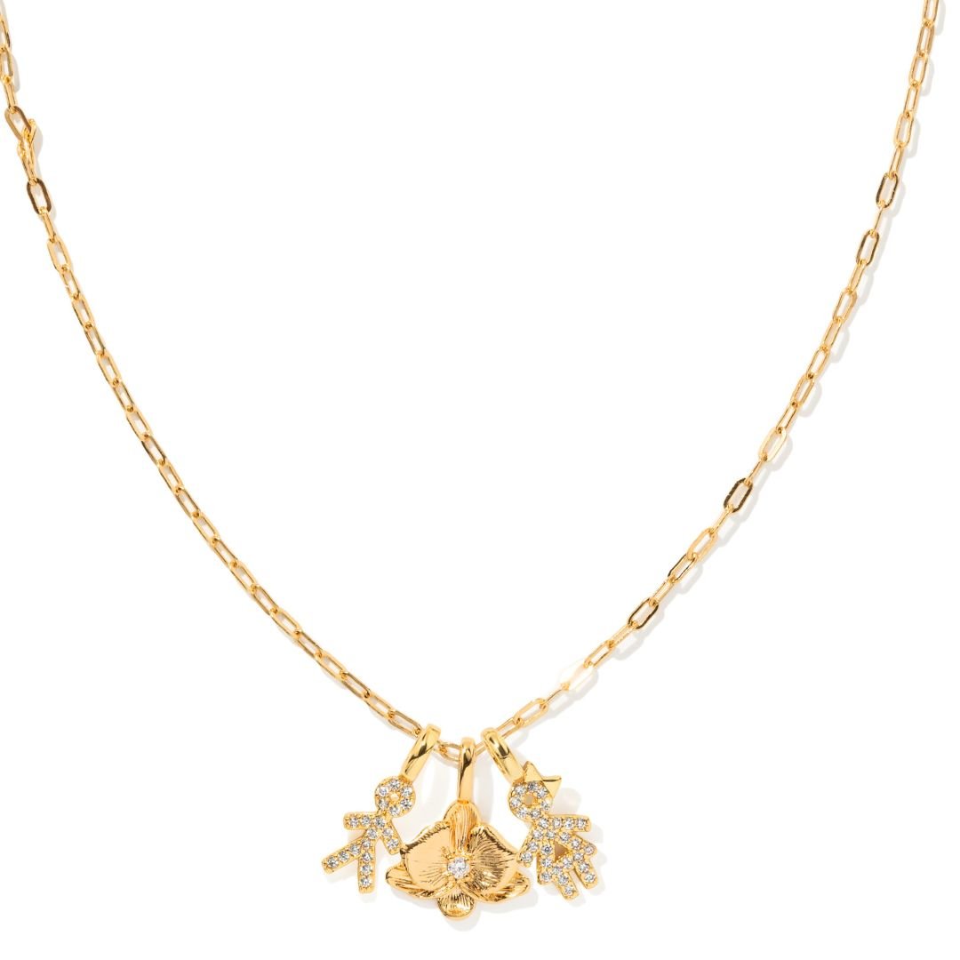 ORCHID BLOOM GLOW NECKLACE - COLLARES - Malandra Jewelry - ICC570
