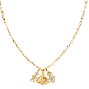 ORCHID BLOOM GLOW NECKLACE - COLLARES - Malandra Jewelry - ICC570