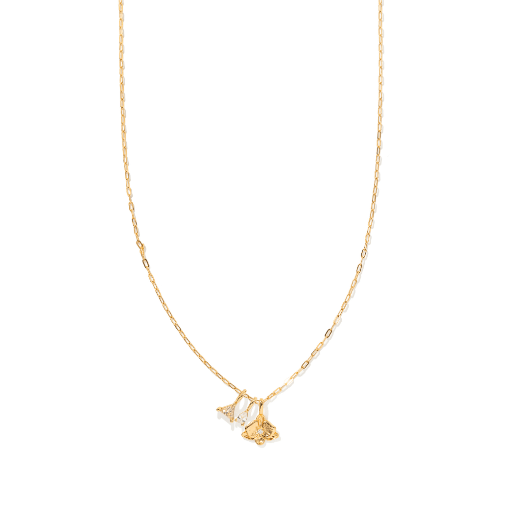 ORCHID BLOOM GLOW NECKLACE - COLLARES - Malandra Jewelry - ICC570