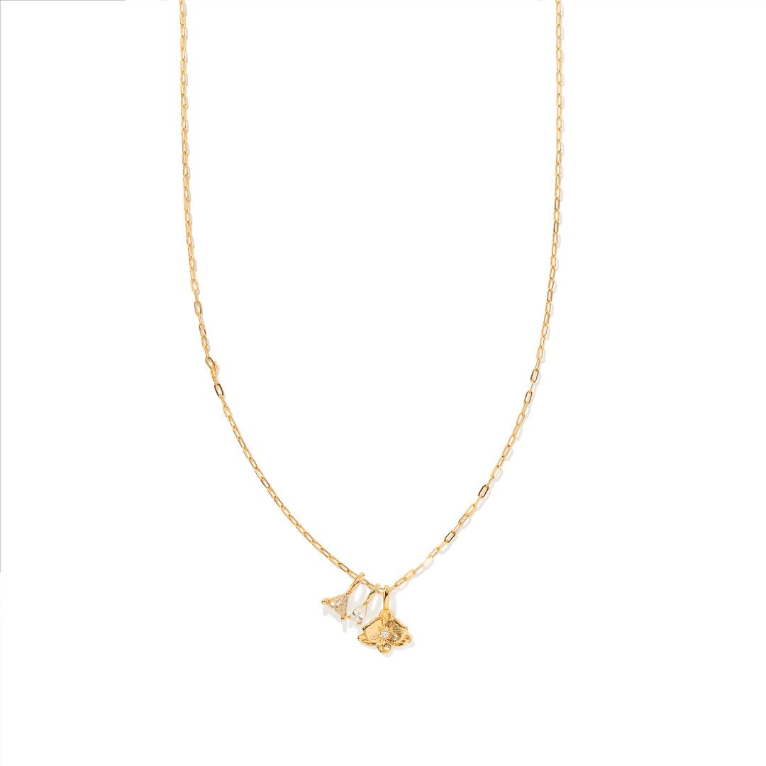 ORCHID BLOOM GLOW NECKLACE - COLLARES - Malandra Jewelry - ICC570
