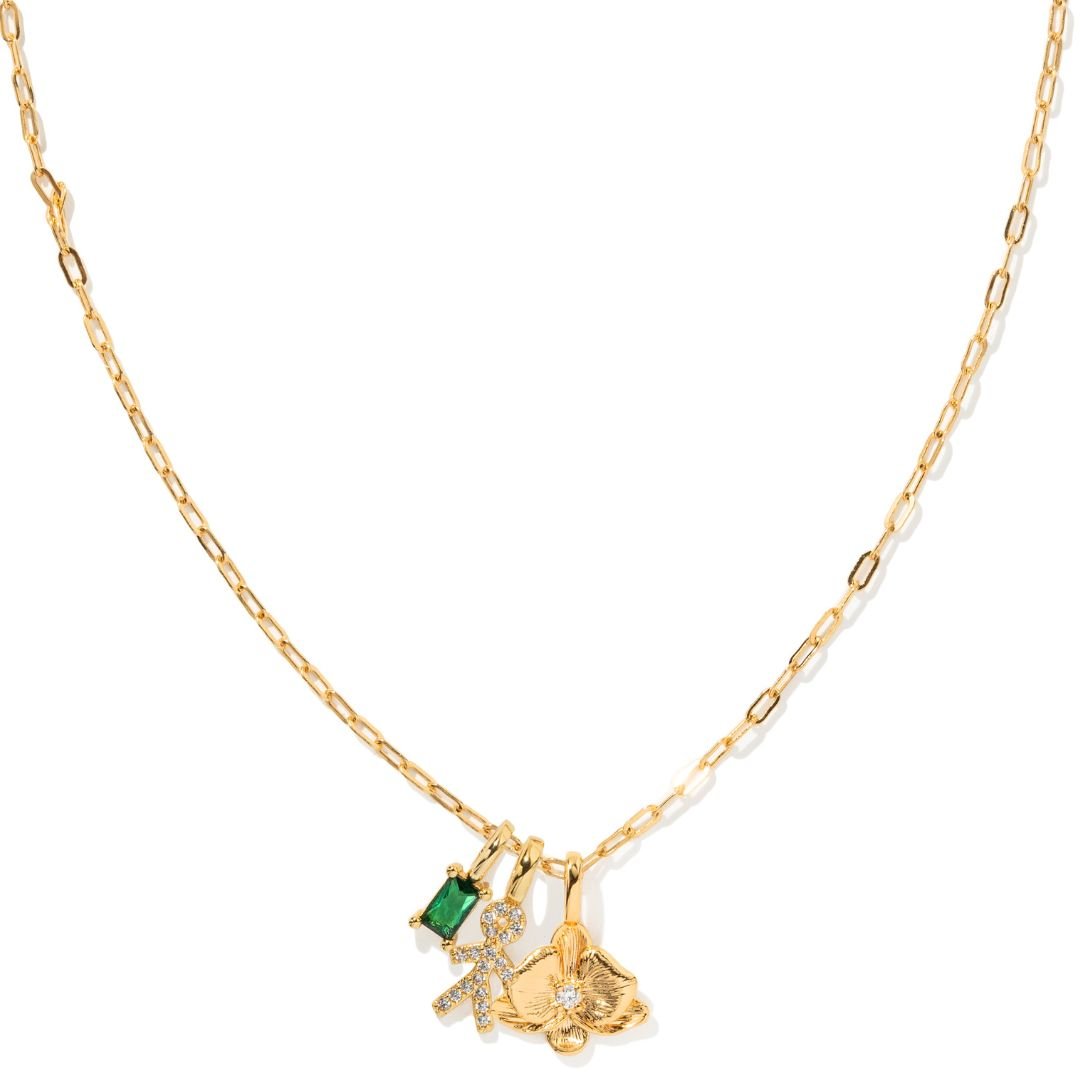 ORCHID BLOOM GLOW NECKLACE - COLLARES - Malandra Jewelry - ICC570