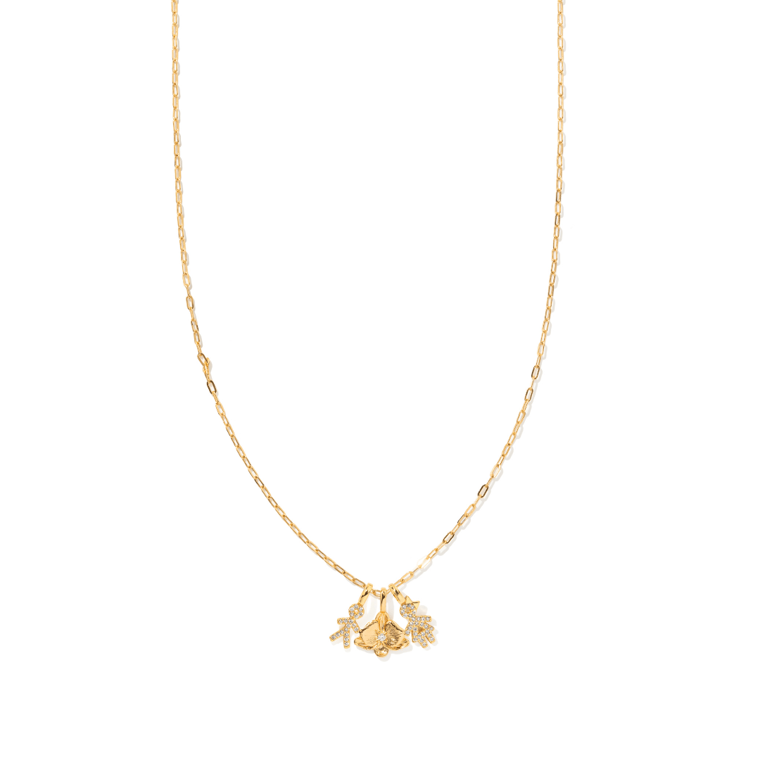 ORCHID BLOOM GLOW NECKLACE - COLLARES - Malandra Jewelry - ICC570