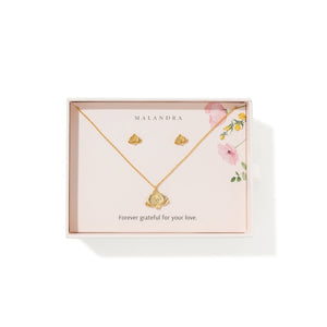 ORCHID ELEGANCE GIFT SET - SETS DE REGALO - Malandra Jewelry - SET220-ICA527/ICC546