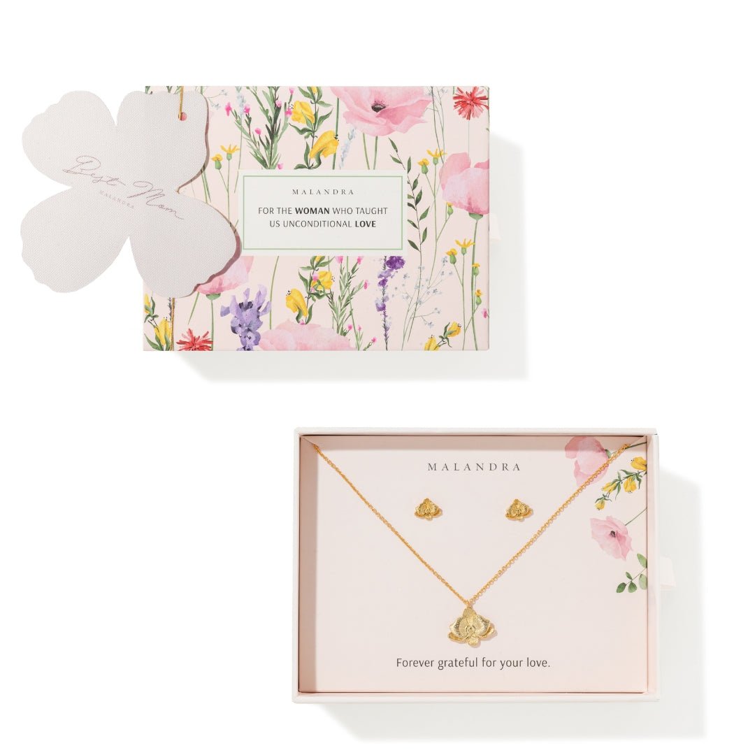 ORCHID ELEGANCE GIFT SET - SETS DE REGALO - Malandra Jewelry - SET220-ICA527/ICC546