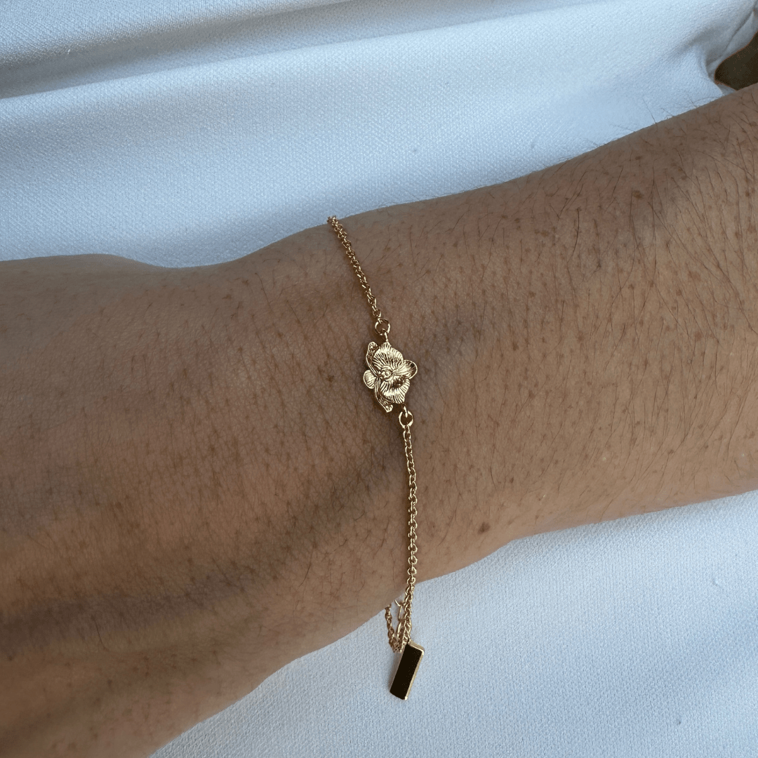 ORCHID FLOWER BRACELET - PULSERAS - Malandra Jewelry - ICP531