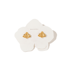 ORCHID FLOWER LARGE STUDS - ARETES - Malandra Jewelry - ICA528