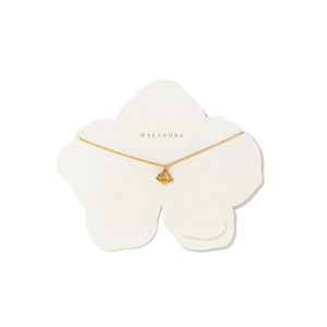 ORCHID FLOWER NECKLACE - COLLARES - Malandra Jewelry - ICC529