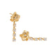 ORCHID GLOW CASCADE STUDS - ARETES - Malandra Jewelry - ICA563