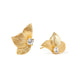 ORCHID GLOW HALF SPARK STUDS - ARETES - Malandra Jewelry - ICA566
