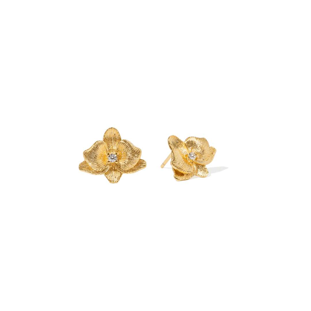 ORCHID GLOW LUMINOUS STUDS - ARETES - Malandra Jewelry - ICA562