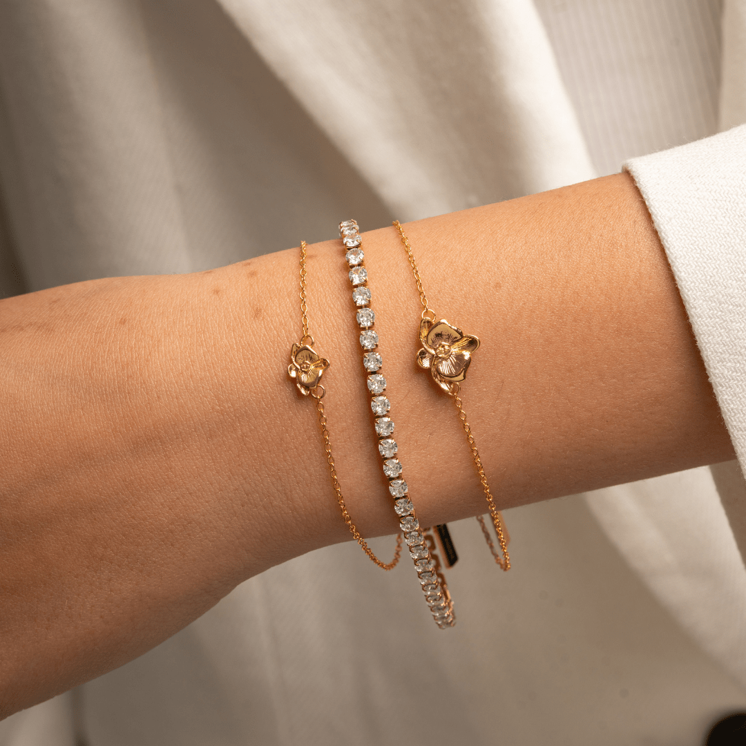 ORCHID GLOW PETITE BRACELET - PULSERAS - Malandra Jewelry - EYHP191