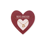 OUTLINED HEART GOLDEN NECKLACE - COLLARES - Malandra Jewelry - TC1044