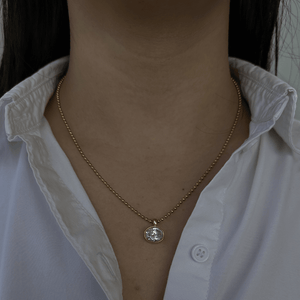 OVAL BEADED GLOW NECKLACE - COLLARES - Malandra Jewelry - EUWC410-JDN0311254