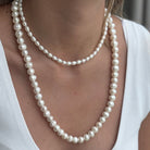 OVAL PEARL STRAND NECKLACE - COLLARES - Malandra Jewelry - TC1723