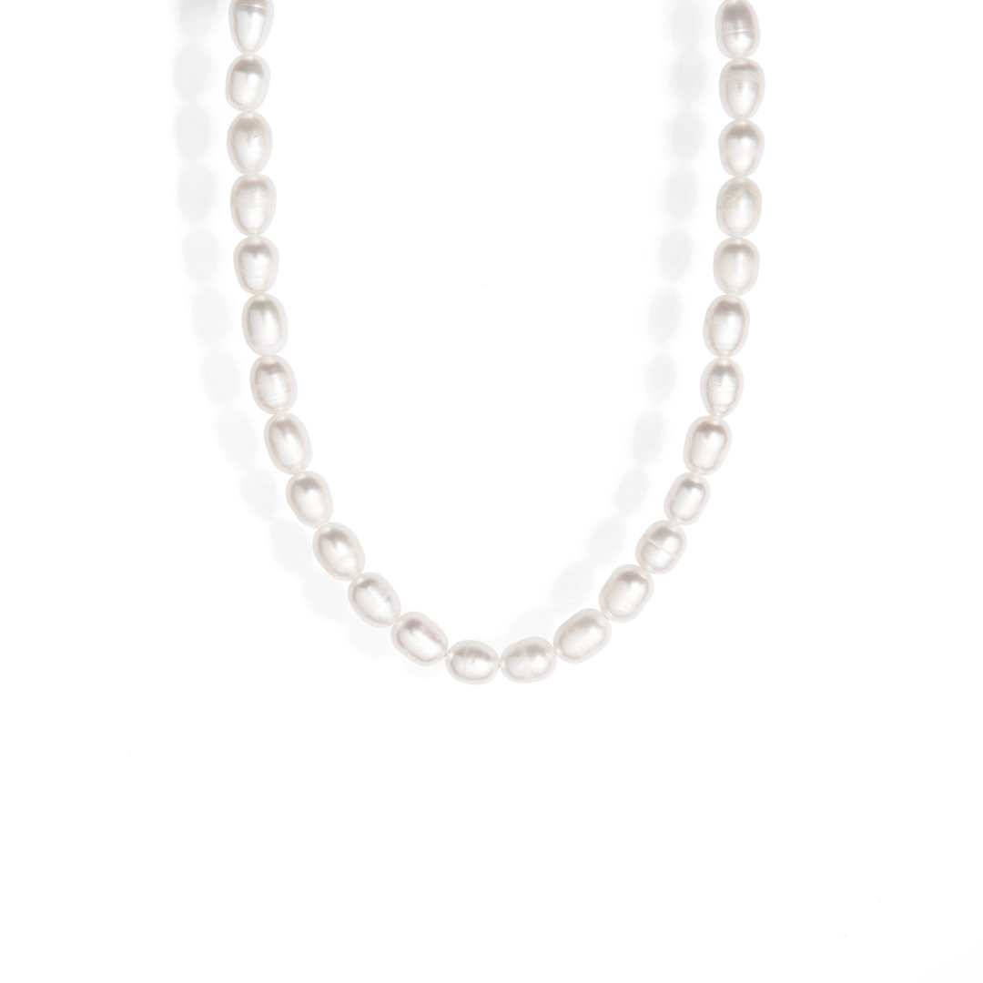 OVAL PEARL STRAND NECKLACE - COLLARES - Malandra Jewelry - TC1723