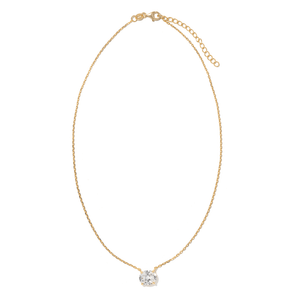 Oval Spark Gold Necklace - COLLARES - Malandra Jewelry - LSC8-HC46250