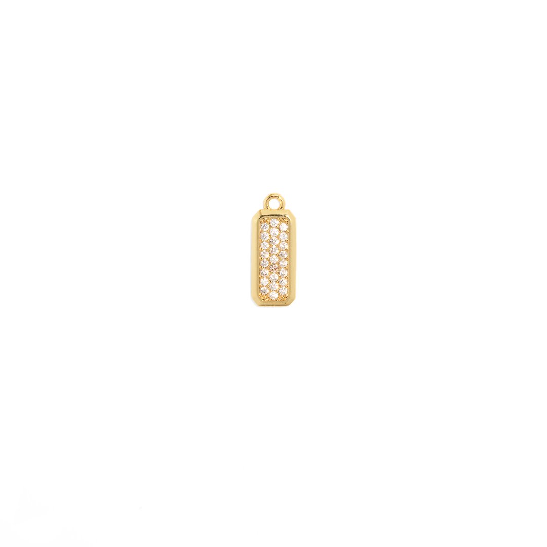 PAVE BAR CHARM - DIJES - Malandra Jewelry - ETD22